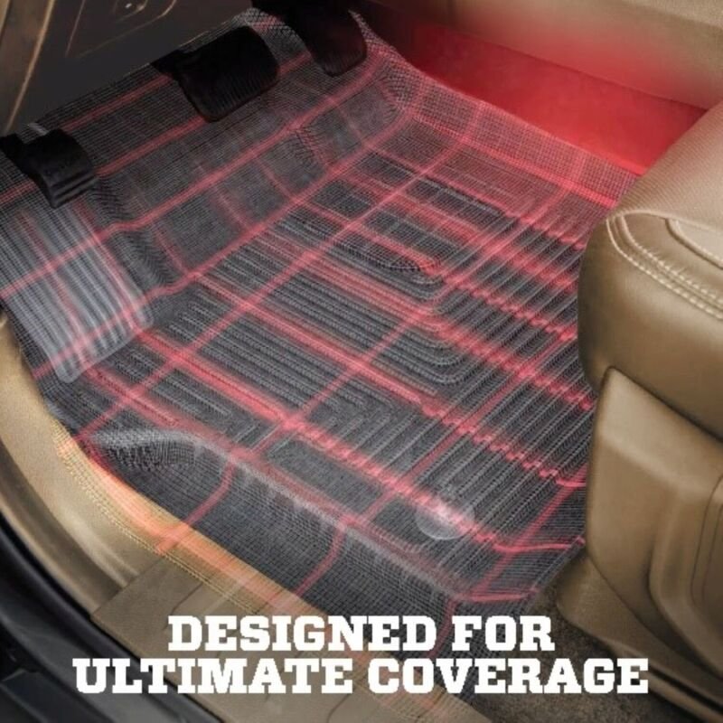 Husky Liners 19-26 BMW X7 (2nd Row Bucket Seats) WeatherBeater Front & 2nd Row Floor Liners - Black - Image 7