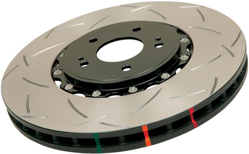 DBA Porsche 911 99-04 Turbo/C4S(996)/04-10 C2S/C4S(997) 5000 Series Front Slotted Rotor Assembled w/