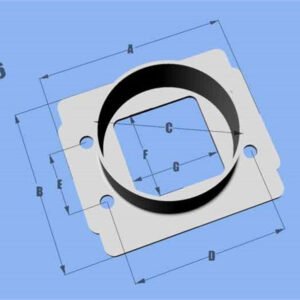 Vibrant MAF Sensor Adapter Plate Toyota w/ Bosch MAF Sensor w/ 3in ID filter only