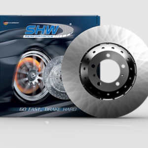 SHW 18-20 Audi RS5 2.9L (Excl Ceramic Brakes) Rear Drilled & Dimpled LW Brake Rotor (8W0615601G)