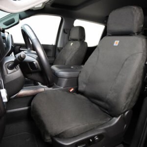 Covercraft 26-Toyota RAV4 Hybrid Carhartt Super Dux SeatSaver Second Row Custom Seat Cover - Gravel
