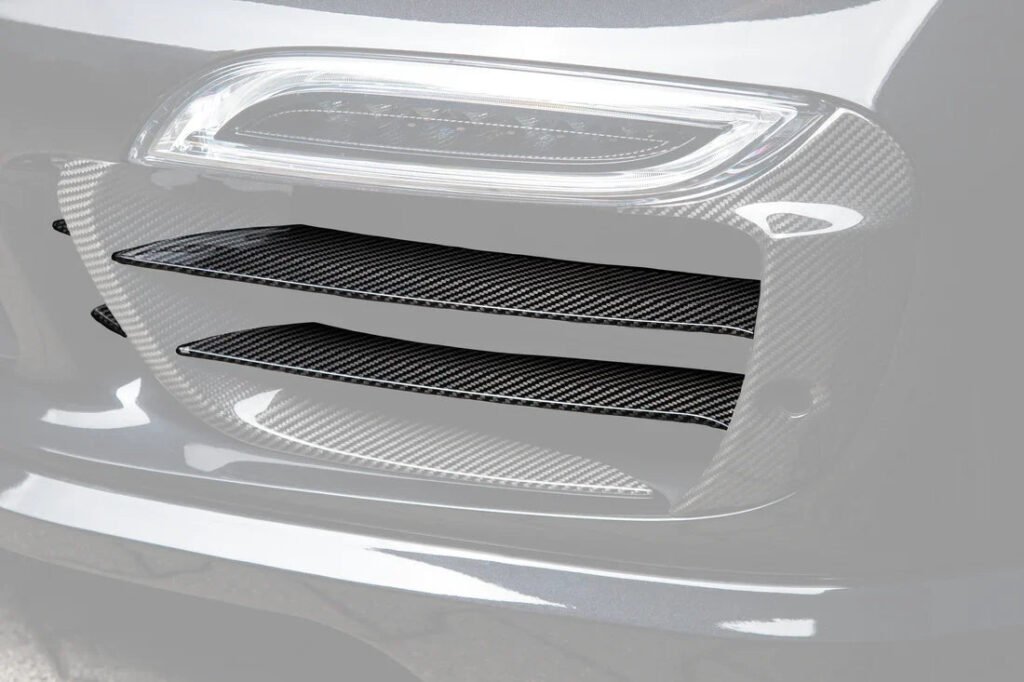 TECHART Carbon Grille Trim Bar, "glossy" for Porsche 991.1 Turbo S up to MY16