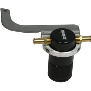 Moroso 95-99 BMW M3 Air/Oil Separator Catch Can - Small Body - Billet Aluminum - Black Finish