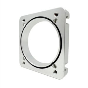 Torque Solution 06-21 Subaru STI EJ Big Bore Manifold Big Bore 76mm Throttle Body Adapter - Silver