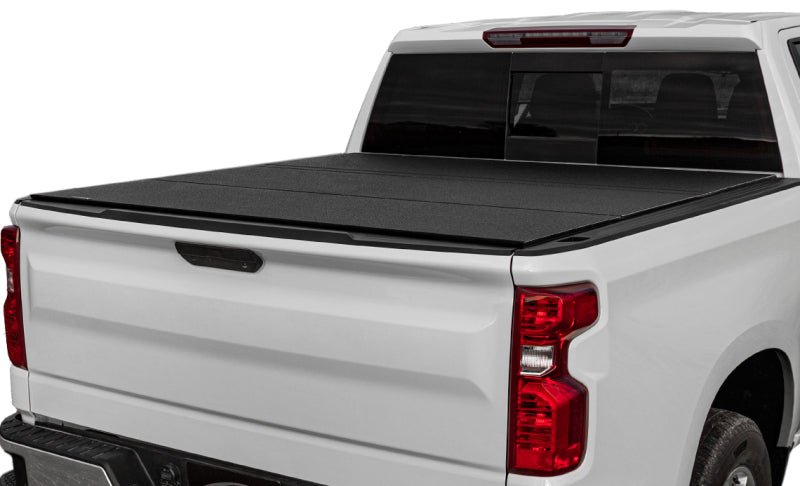 Access 07-21 Toyota Tundra 5ft 6in Bed (w/ Deck Rails) LOMAX Tri-Fold Cover - Urethane FRP
